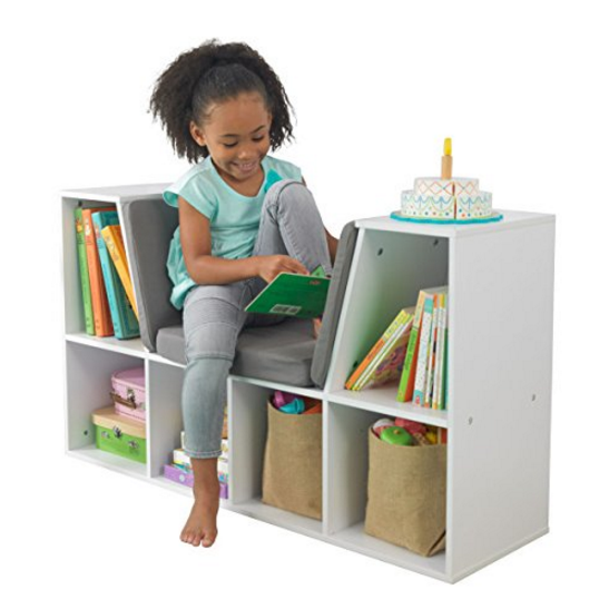 KidKraft Bookcase with Reading Nook Toy, White $67.05，free shipping