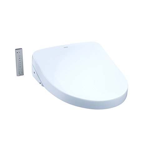 TOTO SW3056#01 S550e Washlet Electronic Bidet Toilet Seat with Ewater+ and Auto Open and Close Contemporary Lid, Elongated, Cotton White, Only $900.95, free shipping