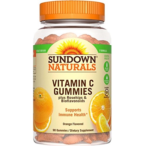 Sundown Naturals 维生素C软糖，90粒，原价$8.56，现点击coupon后仅售$5.91