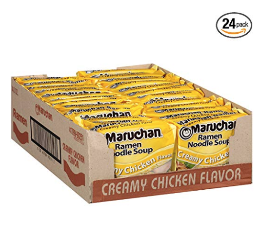 Maruchan 速食麵一箱24包低價促銷, 現僅售$0.51,