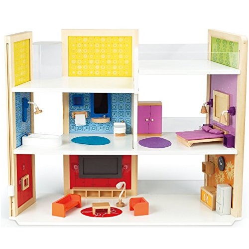 Hape Wooden Doll House DIY Dream Doll Kid's Play Set, Only $52.63, free shipping