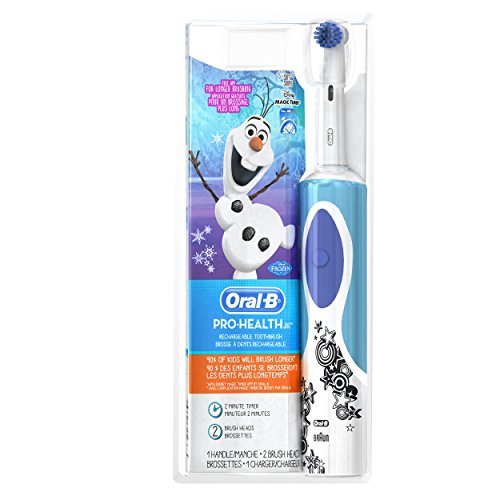 Oral-B Kids Electric Rechargeable Power Toothbrush Featuring Disney's Frozen, includes 2 Sensitive Brush Heads, Powered by Braun, Only $14.99