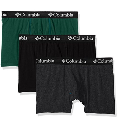 Columbia Men's Cotton Stretch 3 PK Trunk, Gry/Dress/Clcbl, S, Only $19.18