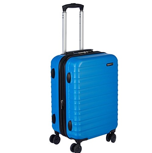 AmazonBasics Hardside Spinner Luggage - 20-Inch, Light Blue, Only $38.31, free shipping for Prime members
