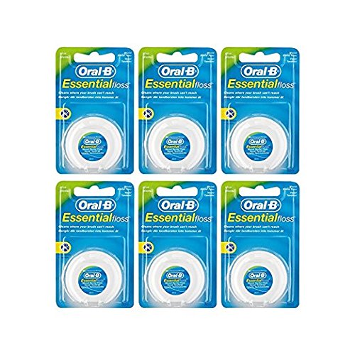 Oral-B Mint Essential Floss | Waxed Dental Floss (Pack of 6), Only $13.18