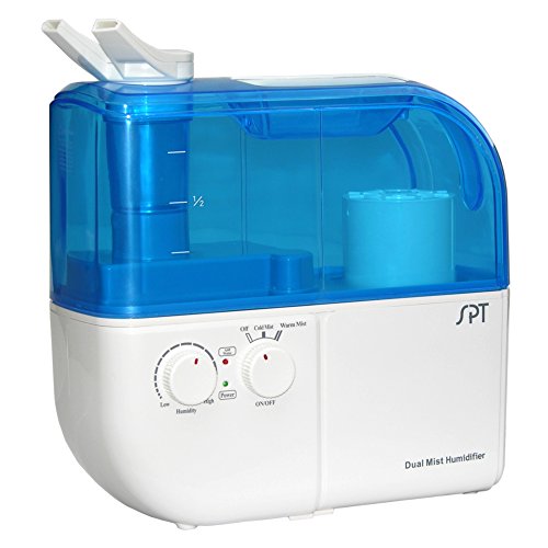 SPT SU-4010 Ultrasonic Dual-Mist Warm/Cool Humidifier with Ion Exchange Filter - Blue, Only $49.41, free shipping