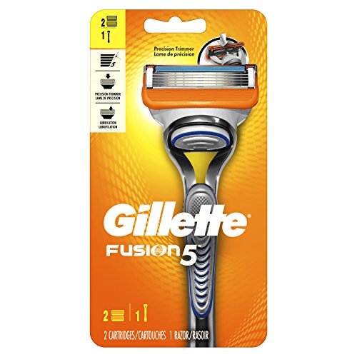 Gillette吉列 Fusion 5 手动剃须刀 3个装 (包括2个替换头），原价$11.99，现仅售$7.43