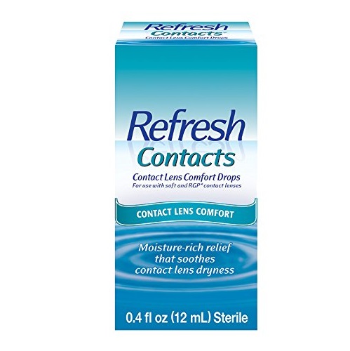 Refresh Contacts Contact Lens Comfort Drops, 0.4 Fluid Ounces (12 ml), Only $5.87, free shipping after using SS