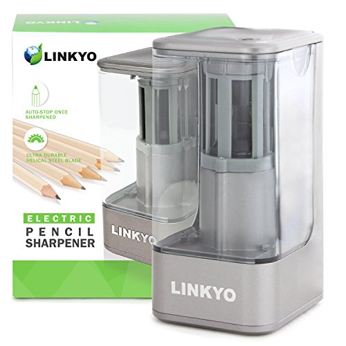 LINKYO Electric Pencil Sharpener with Automatic Smart Sensor for Kids and Home Use, Gray, Only $10.95 after clipping coupon