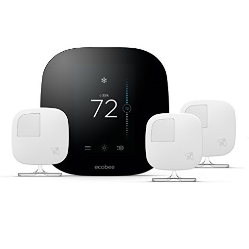 ecobee3 Smart Thermostat & 3 Room Sensors, Works with Alexa, Only $199.99, free shipping