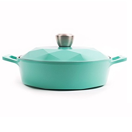 Neoflam Carat 2QT Ceramic Nonstick Low Stockpot, Fresh Green, Only $39.79, free shipping