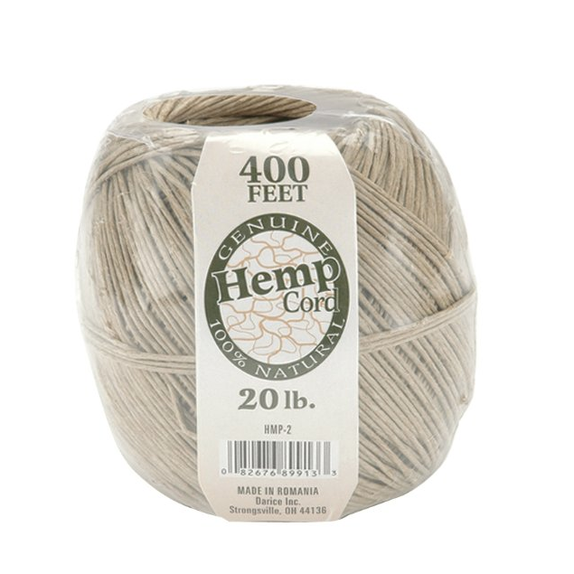 One Package of 400 feet 100% Natural Hemp Cord #20 only $2.99