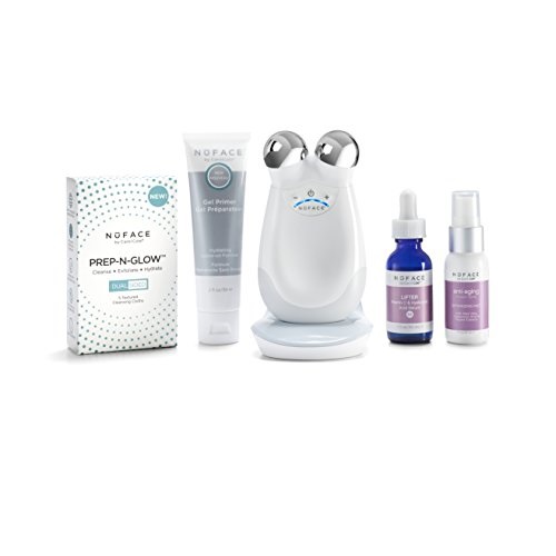 NuFACE Trinity Infinite Glow Collection | Wrinkle Reducer, Microcurrent Technology | Kit includes Device, Cleansing Cloths, Gel Primer, Serum & Optimizing Mist |, Only $260.00, free shipping