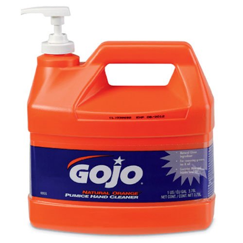 GOJO NATURAL ORANGE Pumice Industrial Hand Cleaner, 1 Gallon Quick Acting Lotion Hand Cleaner with Pumice Pump Bottle – 0955-04, Only $16.28