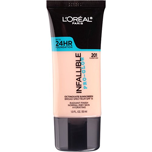 L'Oreal Paris Makeup Infallible Up to 24HR Pro-Glow Foundation, 201 Classic Ivory, 1 fl. oz., Only $6.93, free shipping after  using SS