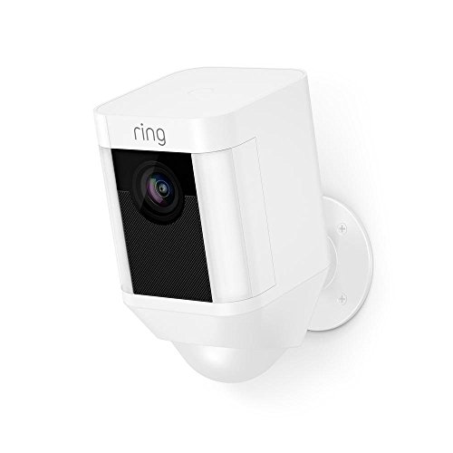 Ring Spotlight Cam Battery HD Security Camera with Built Two-Way Talk and a Siren Alarm, White, Works with Alexa, Only $119.99, free shipping