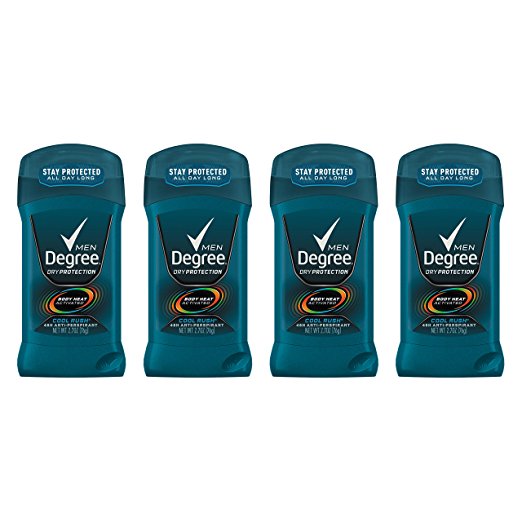 Degree Men Original Protection Antiperspirant Deodorant, Cool Rush, 2.7 oz, Pack of 4, only $6.97, free shipping after clipping coupon and using SS