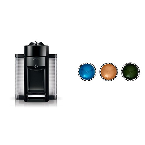 Nespresso Evoluo by De'Longhi, Black and Vertuoline Best Seller Pods, 30 ct, Only $99.00, free shipping