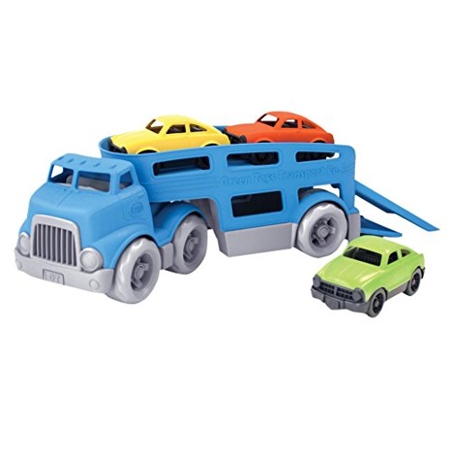 史低价！Green Toys汽车拖车套装，原价$24.99，现仅售$9.99