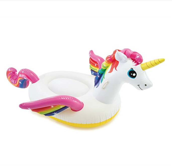 Intex Unicorn Inflatable Ride-On Pool Float, 79