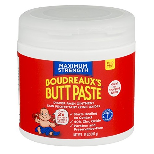Boudreaux's Butt Paste Maximum Strength Diaper Rash Ointment, 14 oz Jar, Only $9.10