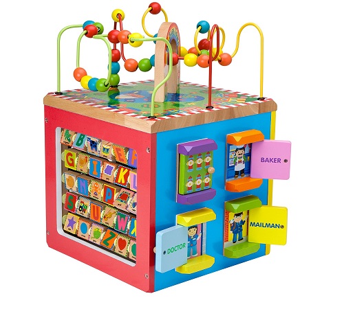 ALEX Discover My Busy Town Wooden Activity Cube, Only$47.99 free shipping