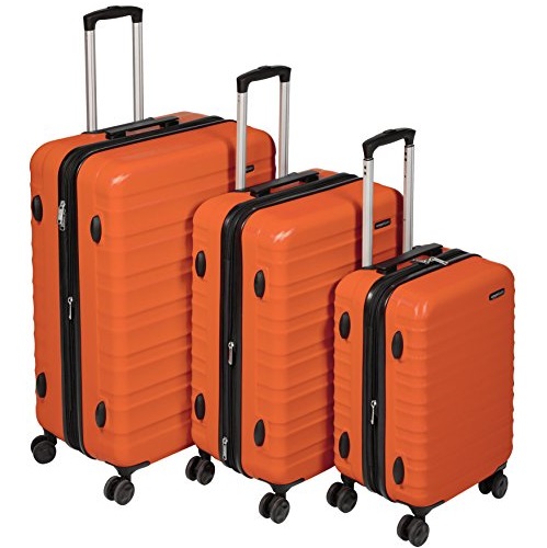 AmazonBasics Hardside Spinner Luggage - 3 Piece Set (20