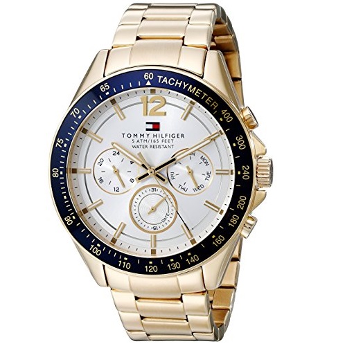 Tommy Hilfiger Men's 1791121 Sophisticated Sport Gold-Tone Stainless Steel Watch, Only $89.66, free shipping