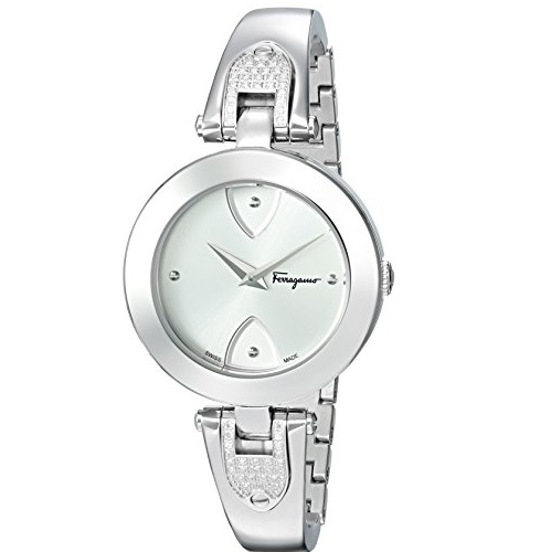 Salvatore Ferragamo Women's 'GILIO' Swiss Quartz Stainless Steel Casual Watch, Color:Silver-Toned (Model: FIW080017), Only $406.35, free shipping