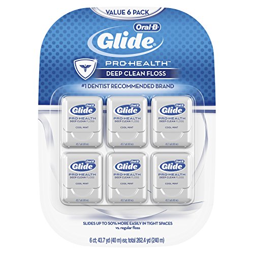 Oral-B Glide Pro-Health 薄荷牙线，40米/盒，6盒装，原价$17.99，现点击coupon后仅售$13.44，免运费
