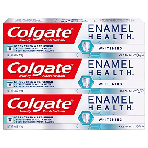 史低价！ Colgate 保护牙齿珐琅质 美白牙膏，6 oz/支，共3支，原价$14.97，现点击coupon后仅售$7.94，免运费