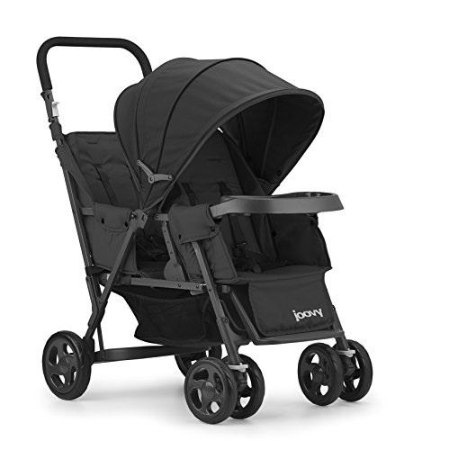 JOOVY Caboose Too Graphite Stand-On Tandem Stroller, Black, Only $86.69, free shipping