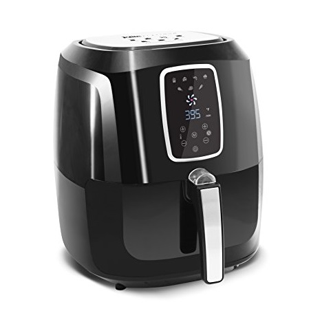 Maxi-Matic Elite Platinum 5.5 Quart Electric Digital Air Fryer Cooker, 1800-Watts with 26 Full Color Recipes (Black), Only $74.03 after clipping coupon, free shipping