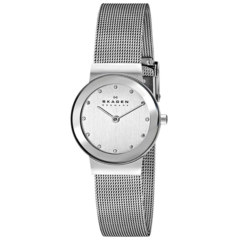 史低价！Skagen 358SSSD Freja 女士时装手表，原价$105.00，现仅售$44.10，免运费