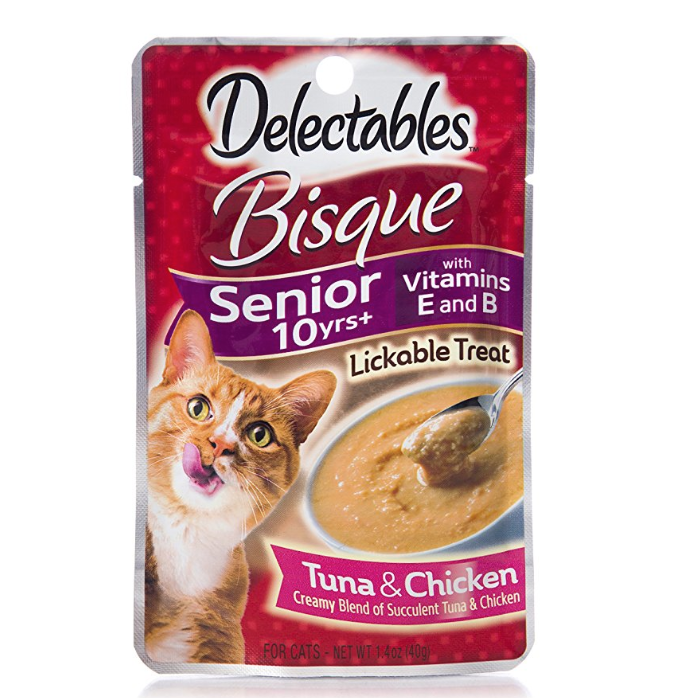 HARTZ Delectables Bisque Lickable Treat, Pack of 12 only $4.49