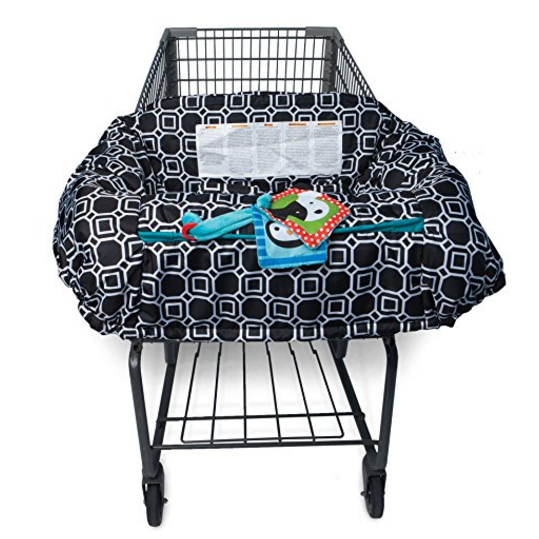 Boppy Shopping Cart and High Chair Cover, City Squares Black and White $19.99
