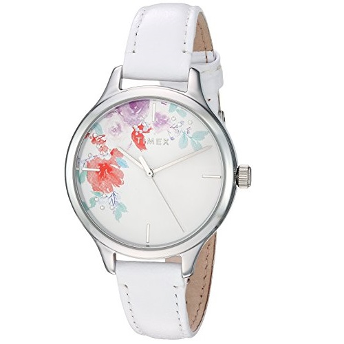 美！Timex 施華洛世奇水晶時尚女裝表，現僅售$34.45，免運費！