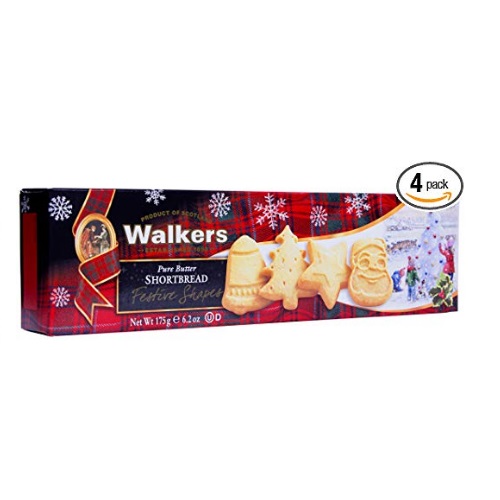 Walkers Shortbread Festive Shapes, 6.2-Ounce Boxes (Pack of 4), Only $9.31, free shipping after using SS