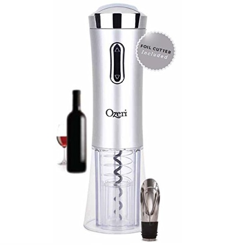 Ozeri Nouveaux II Electric Wine Opener with Foil Cutter, Wine Pourer and Stopper, Only $17.01