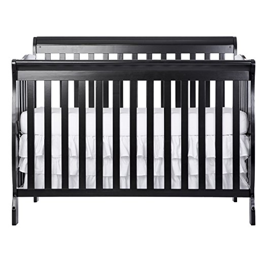 Dream On Me Ashton 5 in 1 Convertible Crib, Black, only $69.43, free shipping