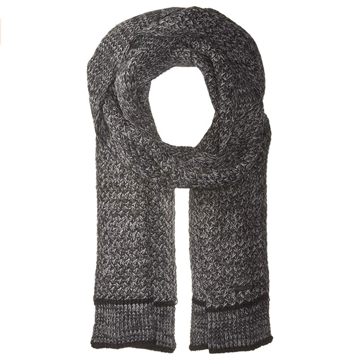 Calvin Klein Marled Lattice Stitch Scarf 男款编织围巾, 现仅售 $16.57