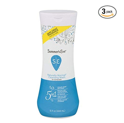 Summer's Eve Cleansing Wash | Naturally Normal | 15 Ounce | Pack of 3 | pH-Balanced | Dermatologist & Gynecologist Tested, Only $12.72, You Save $5.65(31%)