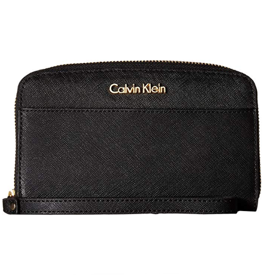 Calvin Klein Womens Saffiano Wallet w/Strap $32.99，free shipping