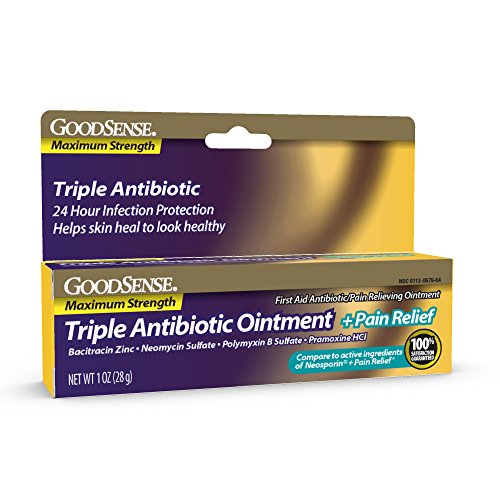GoodSense Maximum Strength Triple Antibiotic Ointment plus Pain Relief, 1 Ounce, Only $4.41, free shipping after using SS