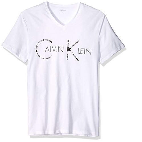 Calvin Klein 卡尔文·克莱 V领 男士T恤，原价$39.50，现仅售$10.74