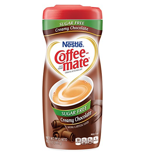 Nestle Coffee-Mate Coffee Creamer Sugar Free Creamy Chocolate, Pack of 1 (10.2 Ounce) only $3.98