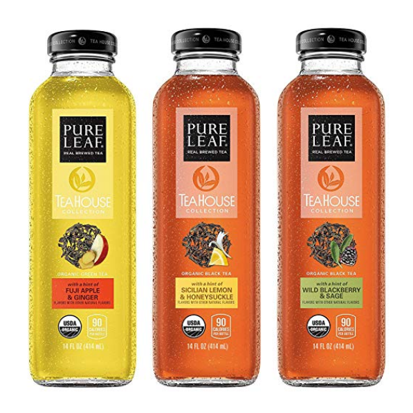 Pure Leaf Tea House Collection, Organic Iced Tea Variety Pack, 14 Ounce (pack of 8) $12.92