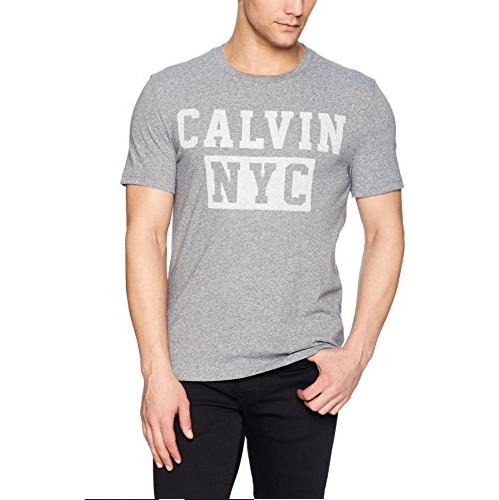 Calvin Klein Men's Short Sleeve T-Shirt Calvin NYC Logo, Only $13.73