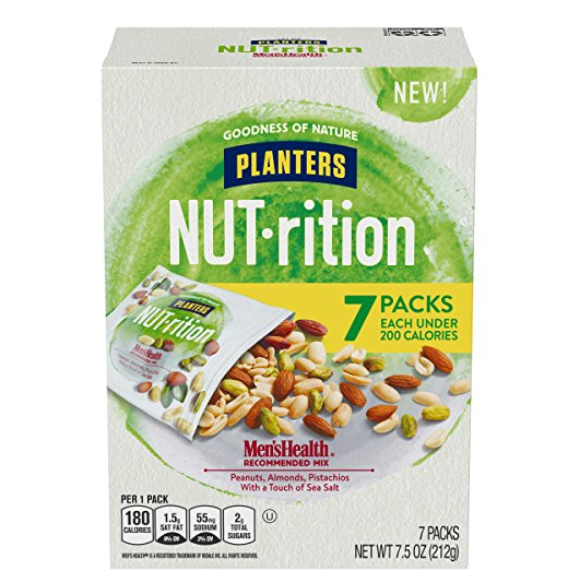 Planters 营养健康坚果混合包 7.5oz 7包，现点击coupon后仅售$4.26，免运费！