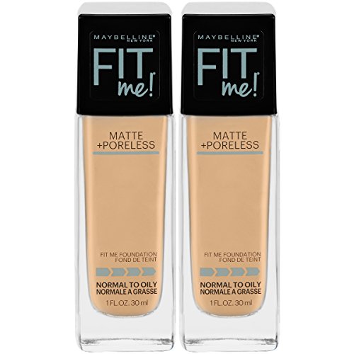 Maybelline New York Fit Me Matte + Poreless Liquid Foundation Makeup, Classic Ivory, 2 Count, Only $4.78 after clipping coupon